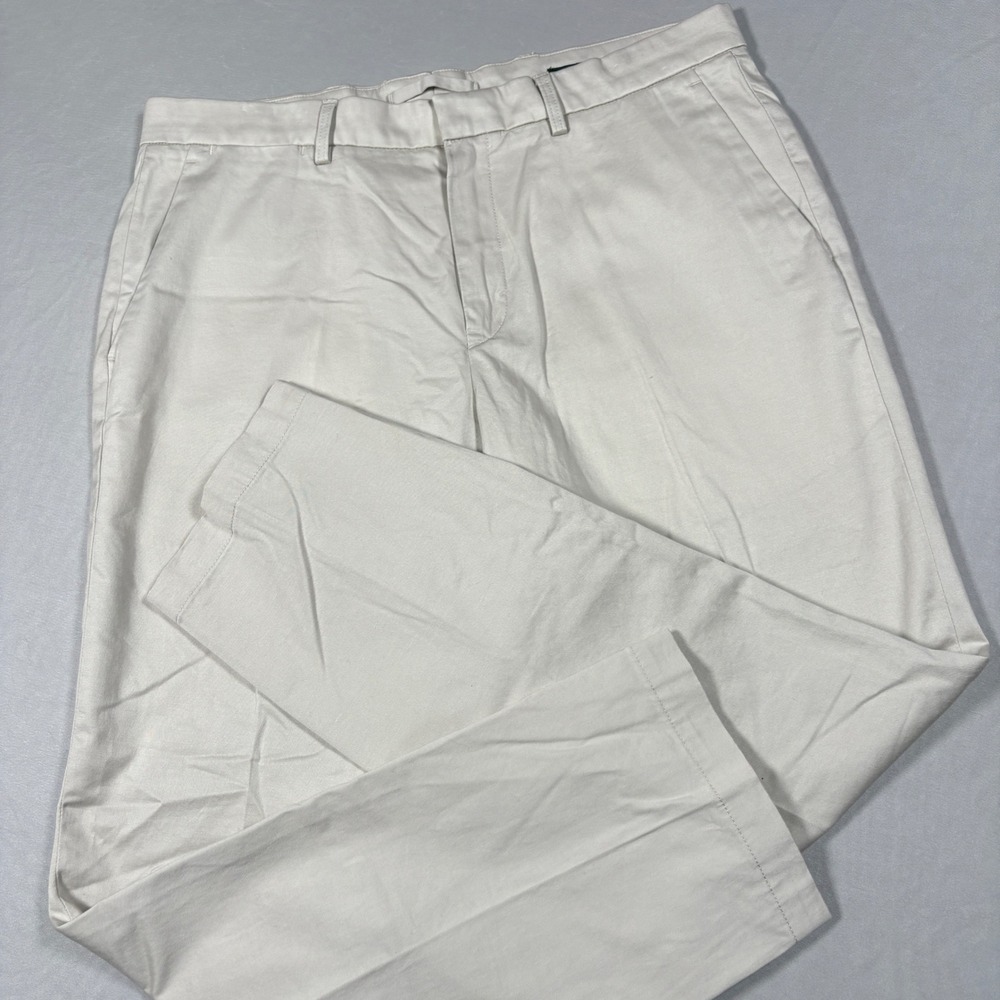 Duck Head Pants Mens 35x30 O'Bryan Chino Stone Organic Cotton Stretch